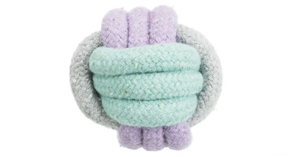 Bavlněný lanový míč pro psy 9cm