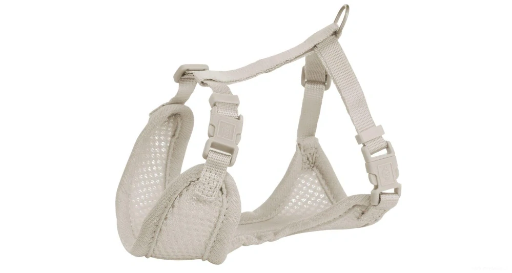 JUNIOR SOFT postroj s vodítkem pro štěňata, šedý vel.M