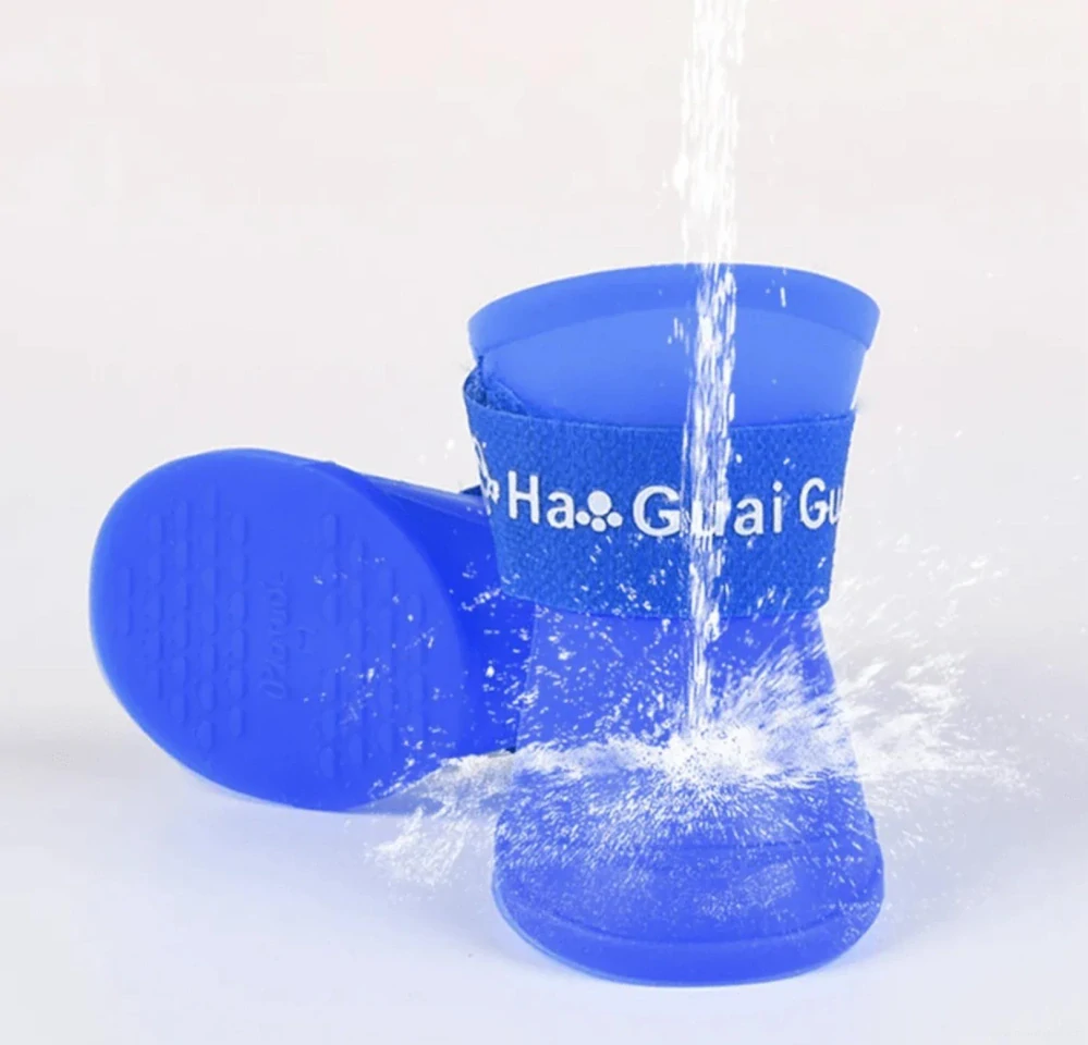 Zelené holinky pro psa, boty pro psy