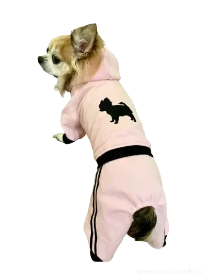 Teplákovka pro psy s výšivkou čivava pro fenky