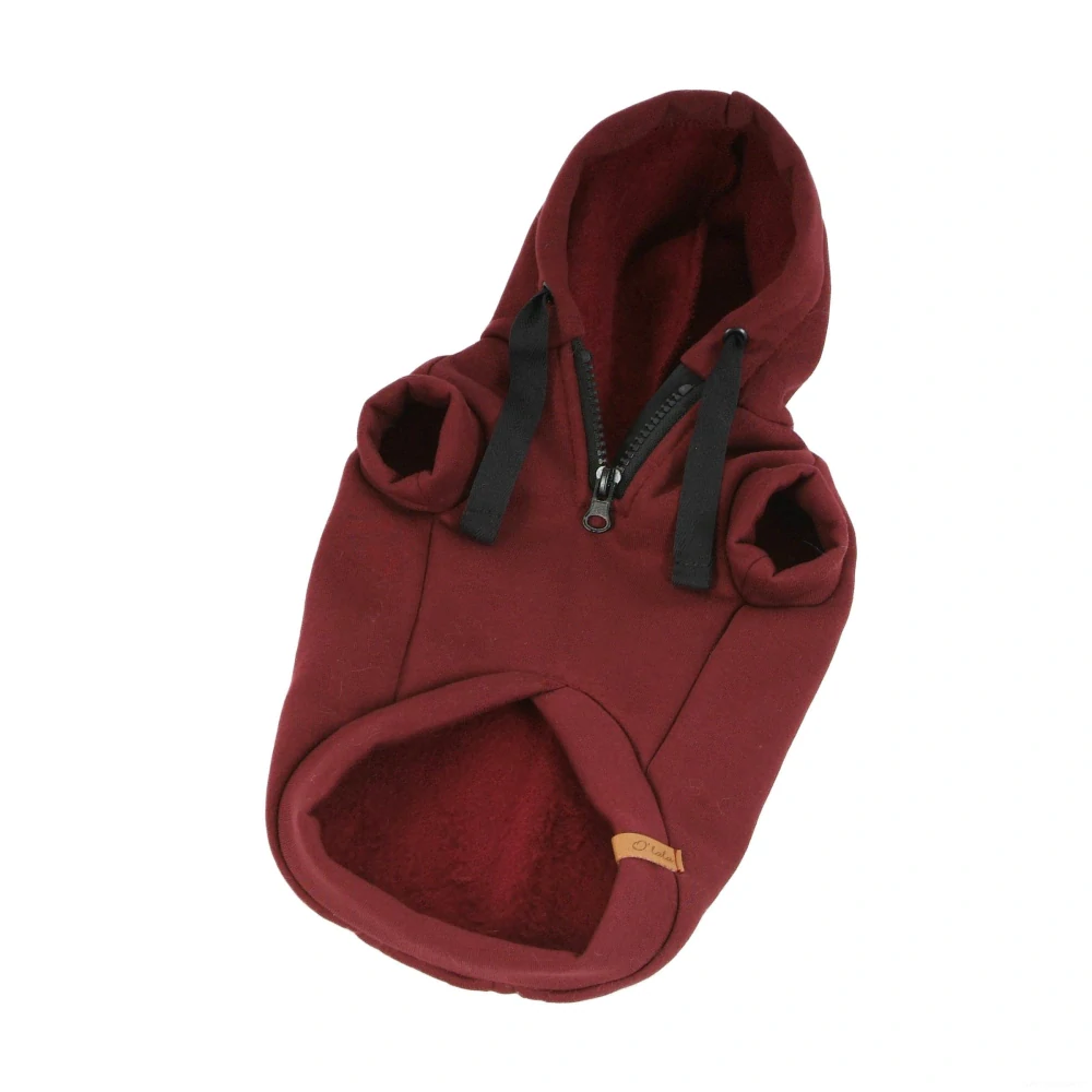 Stylová mikina pro psa vínová 28-30cm M