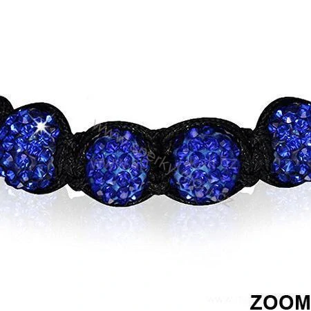 Náramek Shamballa modrý 78