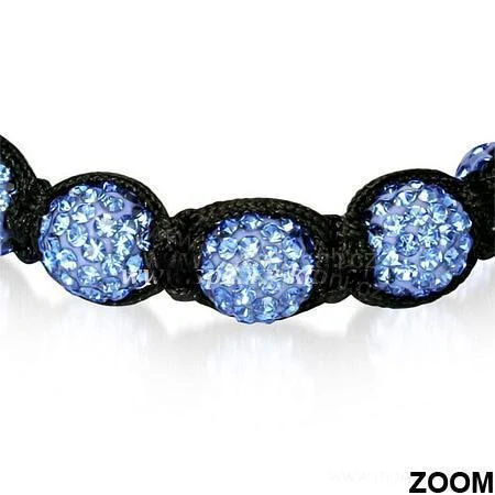 Náramek Shamballa modrá 91