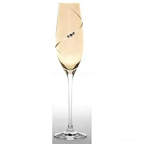 Skleničky s Swarovski elements na sekt