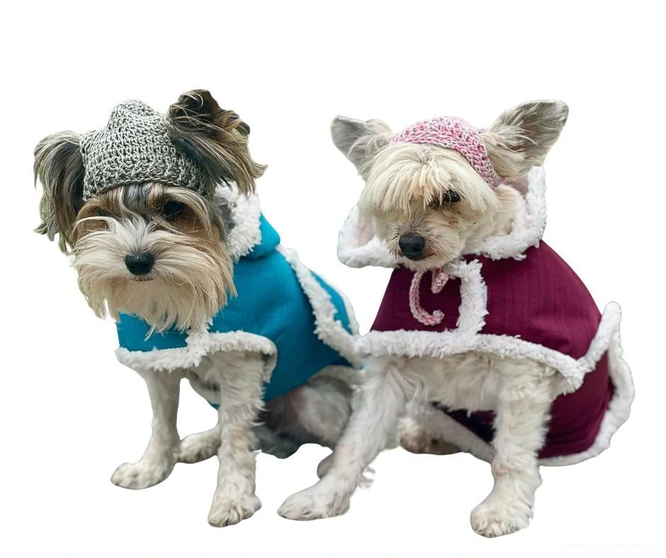 Háčkovaná čepice pro psa ruční práce