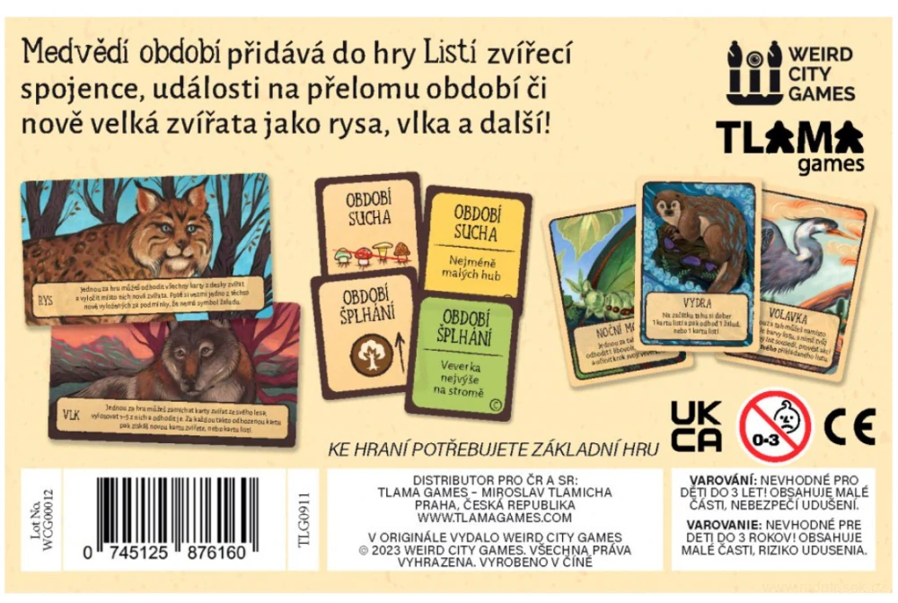 Listí: Medvědí období - rozšíření