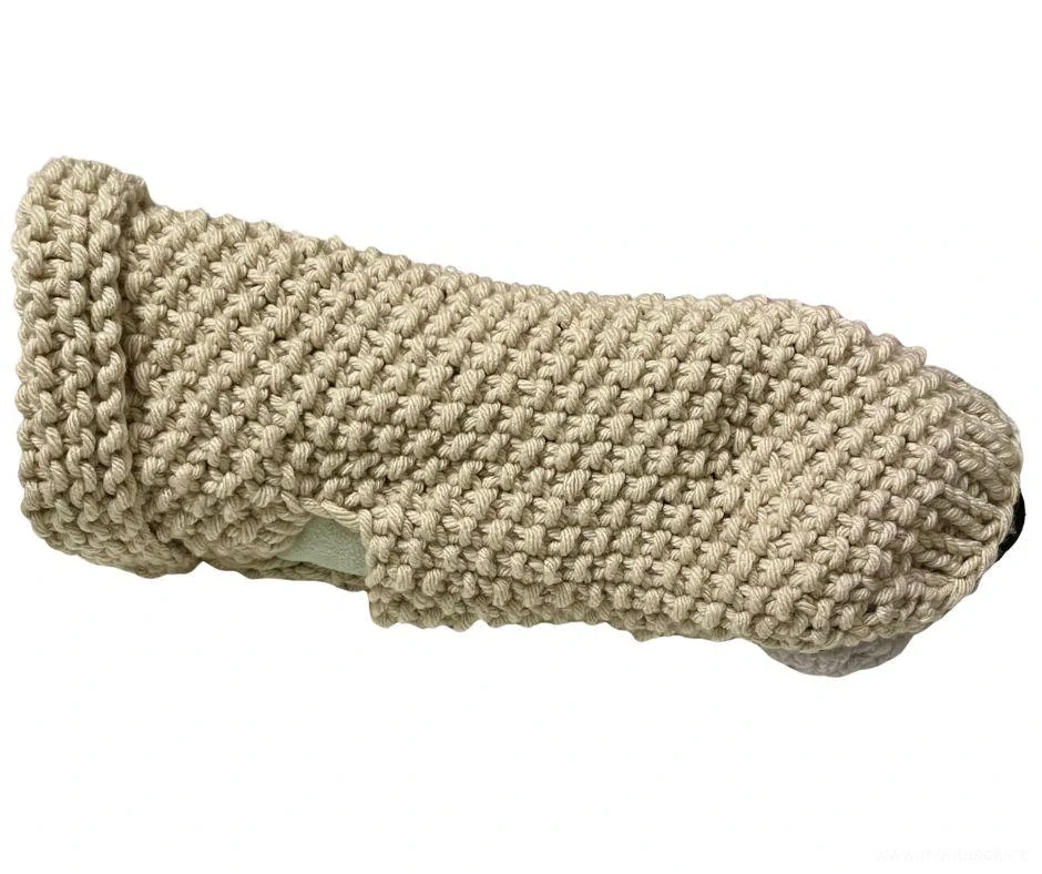 Ručně pletený zimní svetr pro psy 45-50cm
