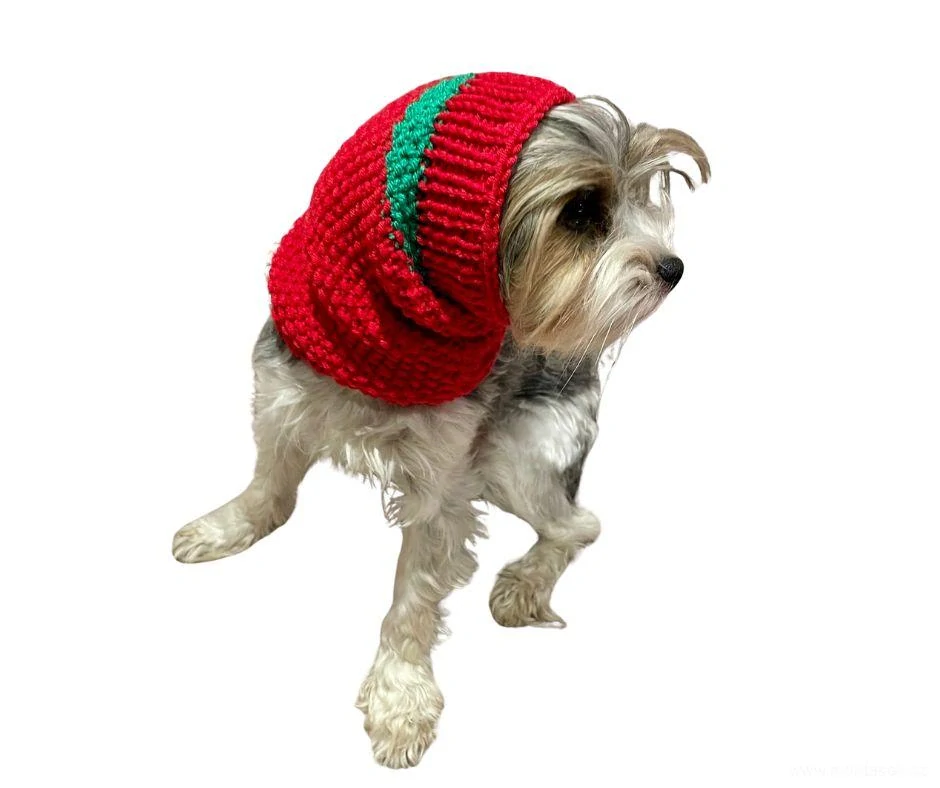 Pletený nákrčník pro psa, šála pro psa