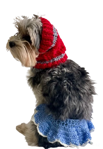 Smaragdový pletený nákrčník s lesklým pruhem – Monťásek