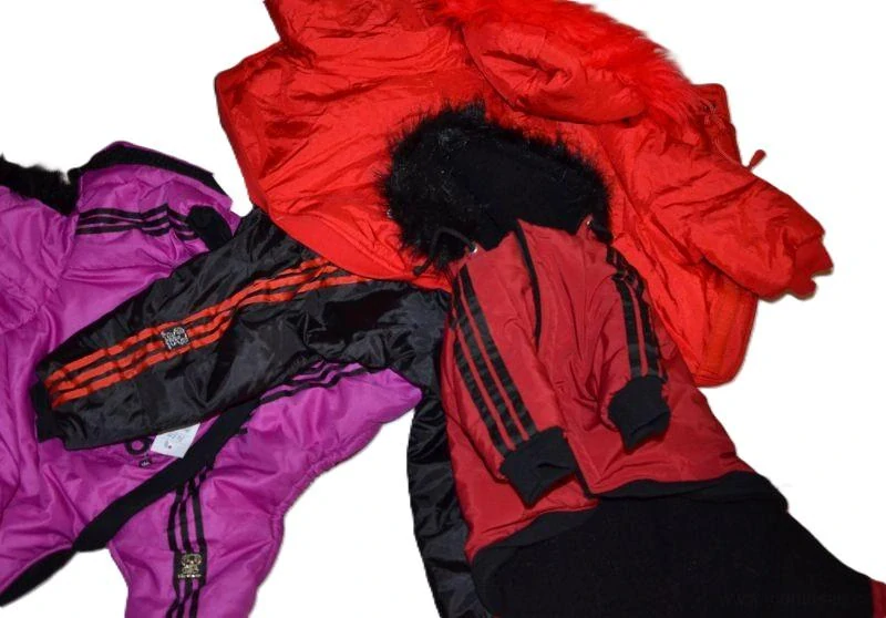 Zimní oblečky pro psa - overal s kapucí ruzne barvy 36-41cm