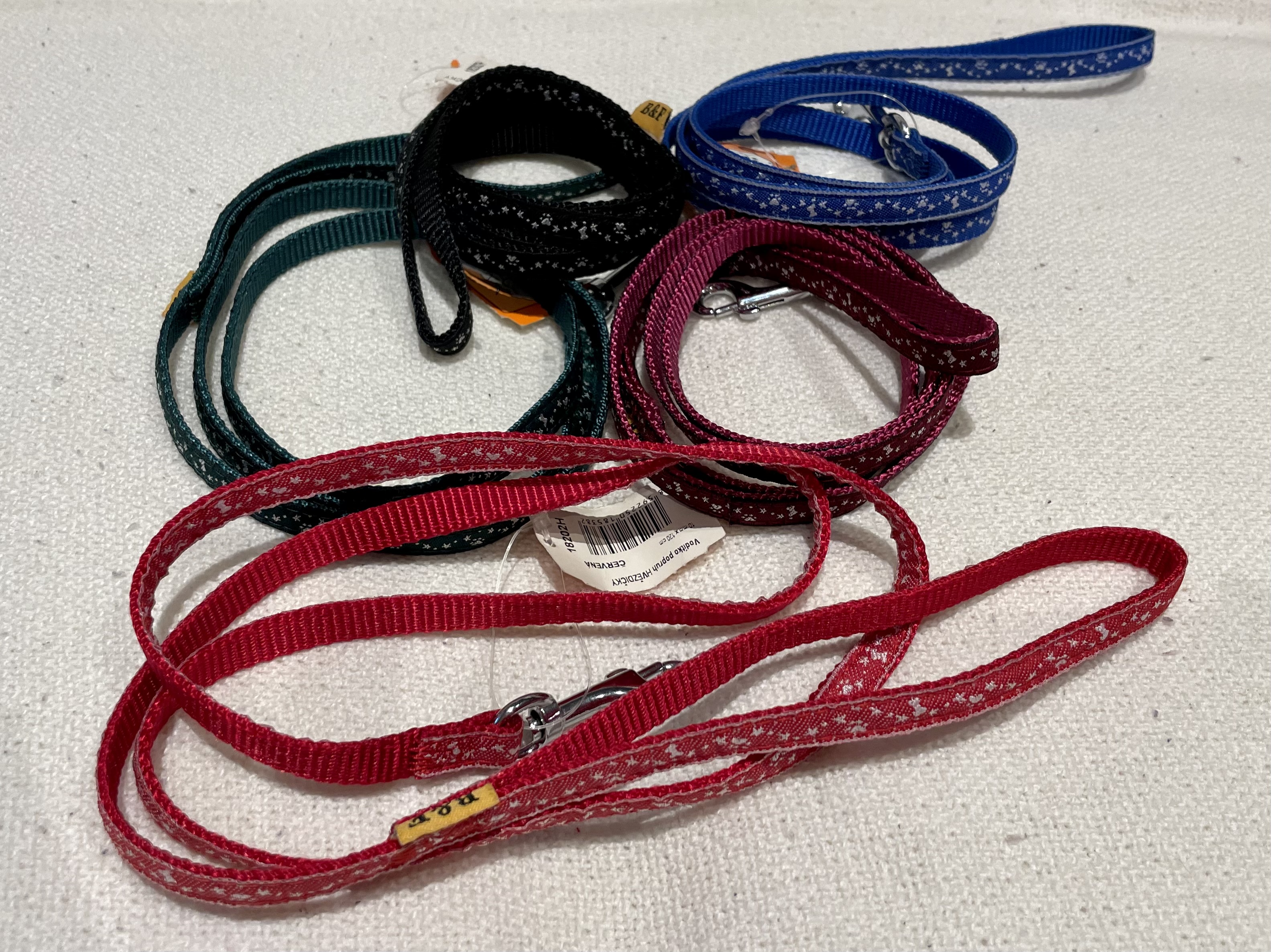 Vodítko pro psa, kolekce Hvězdičky 10mm modrá