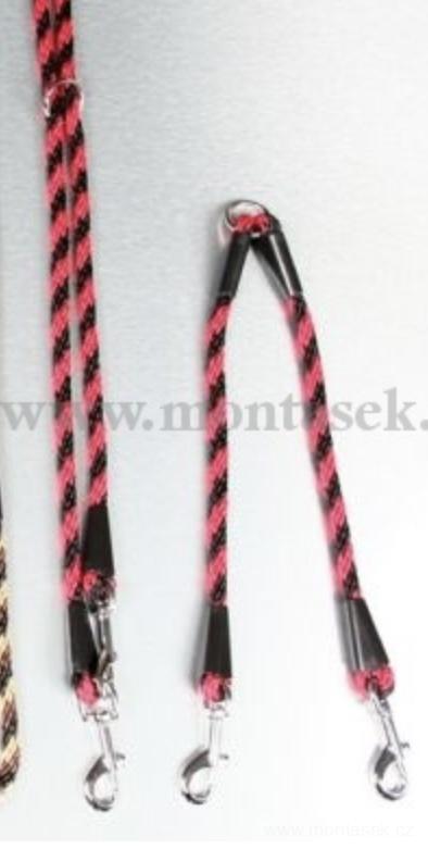 Rozdvojka pro psy nylon 6mm modrá