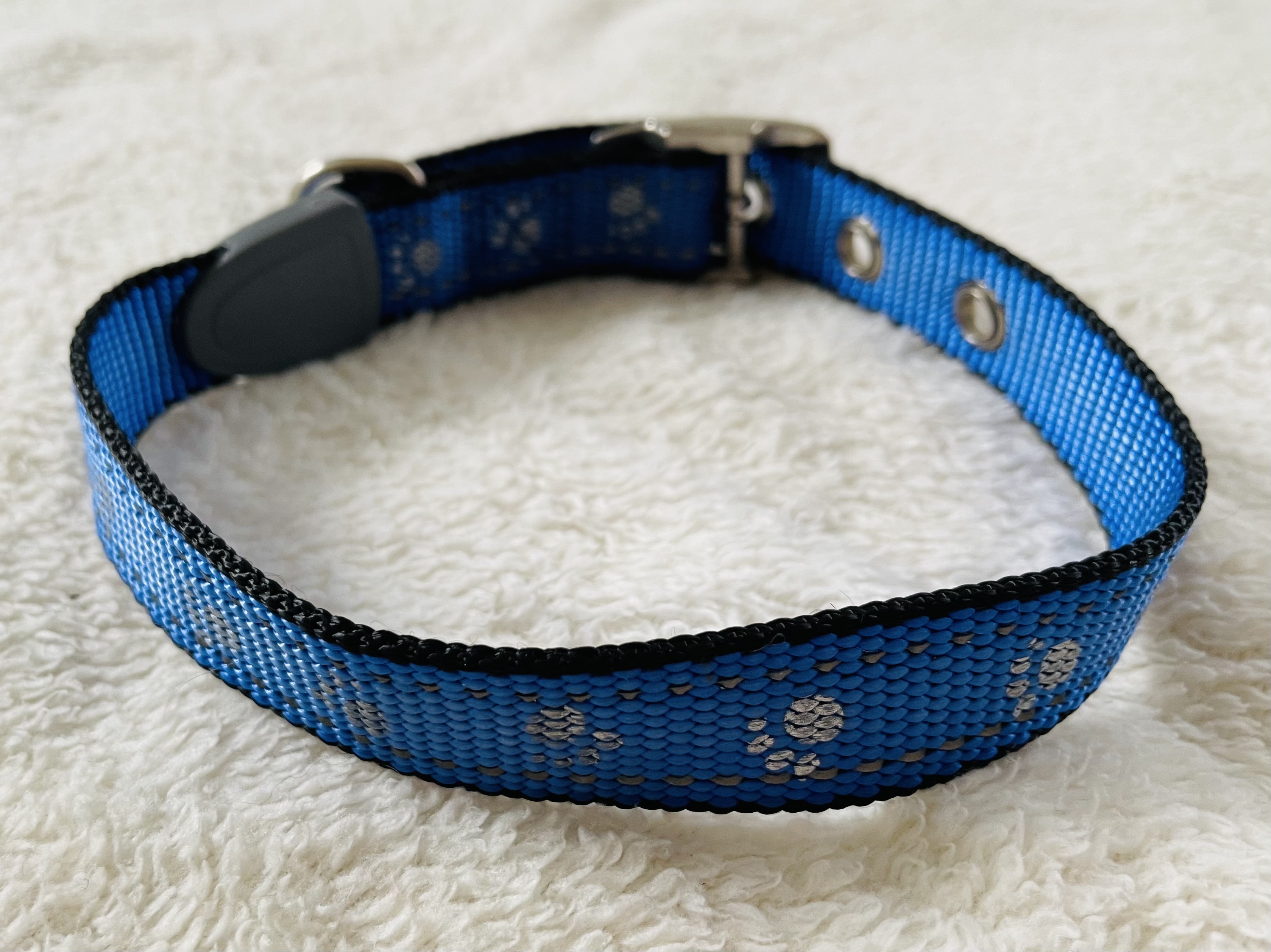 Modrý obojek pro psa 25mm
