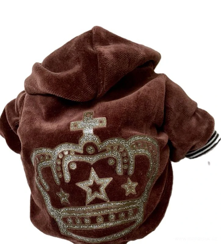 Mikina hnědá pro štěně 20-26cm