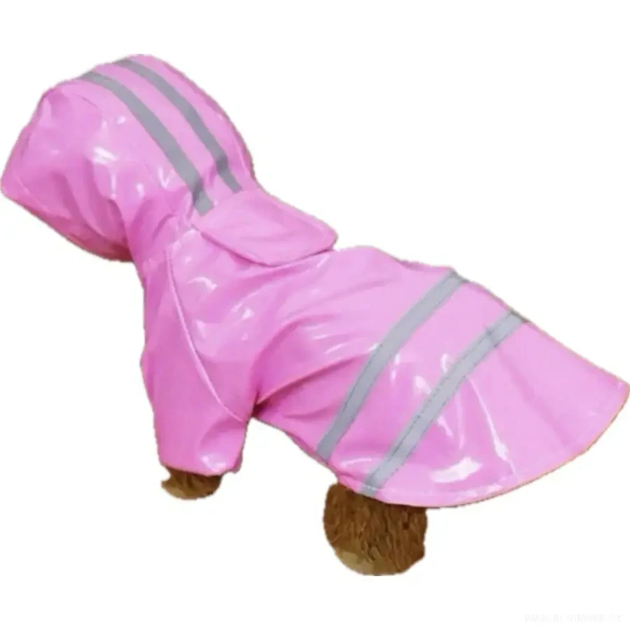 Růžová pláštěnka pro psa 27-33cm