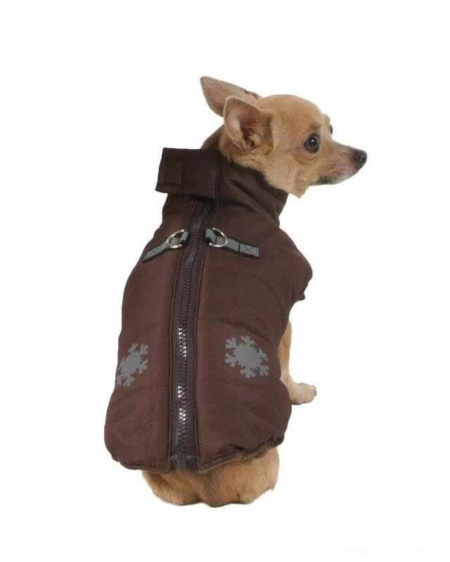 Hnědá vesta pro psa  31-33cm