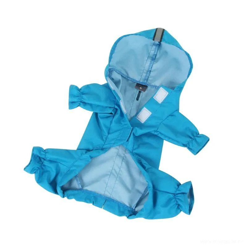 Reflexní kombinéza pro psa, pláštěnka 36-38cm limetková