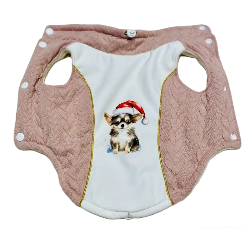 Zimní vesta pro psa čivava 28-37cm