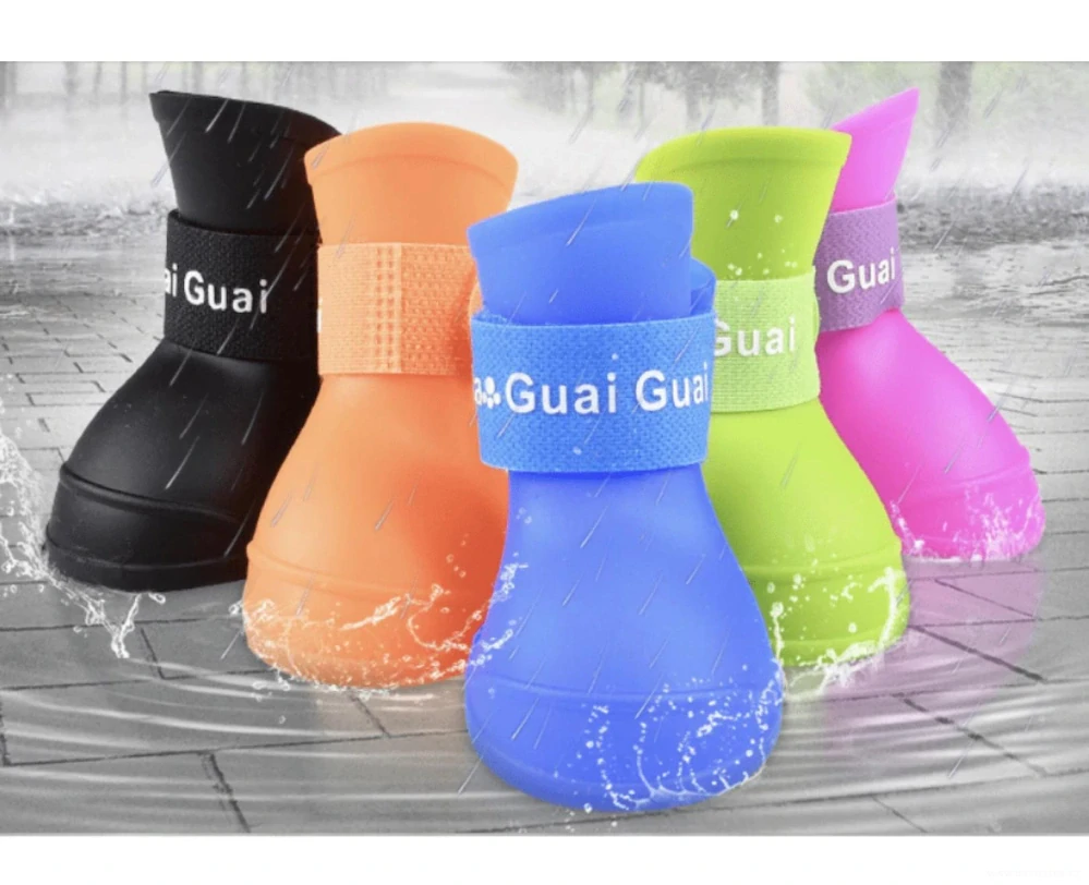 Zelené holinky pro psa, boty pro psy