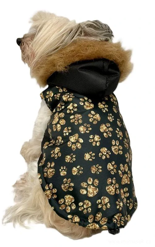 Zimní vesta pro psa tlapky 48-58cm