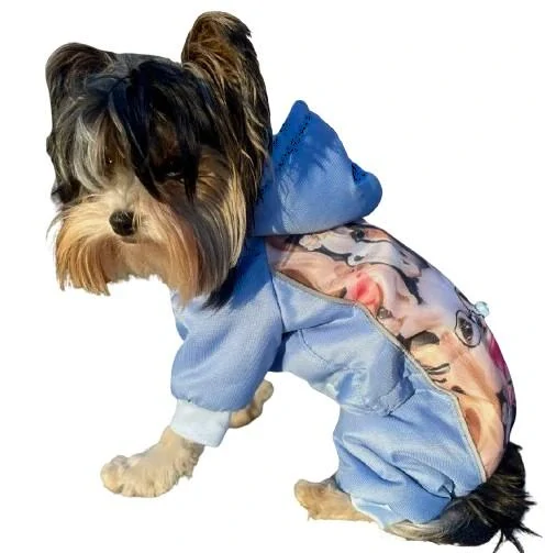 Zimní kombineza jorkšír pro psy 30-35cm