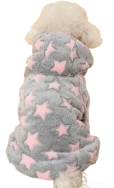 Teploučká mikina pro psa šedá 