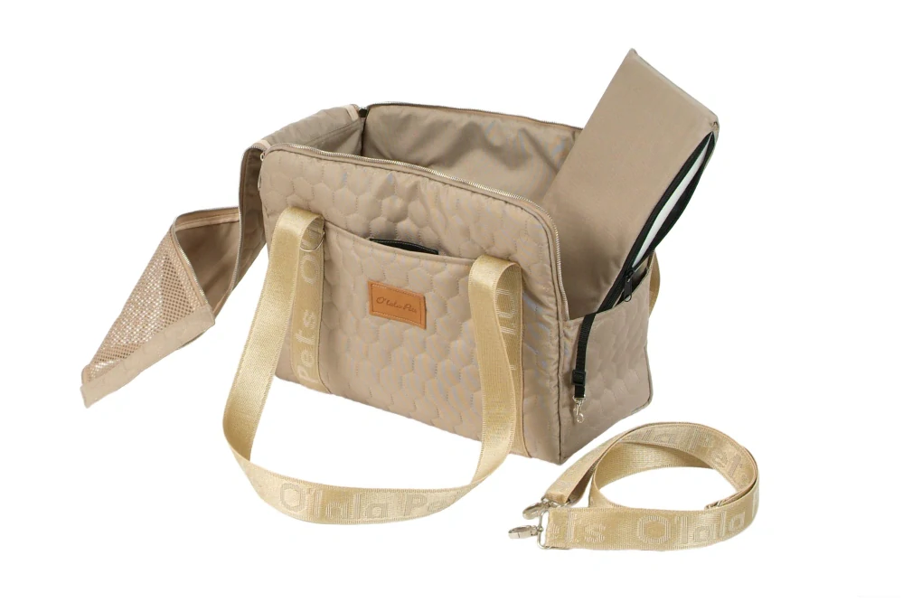 Taška na psa béžová 