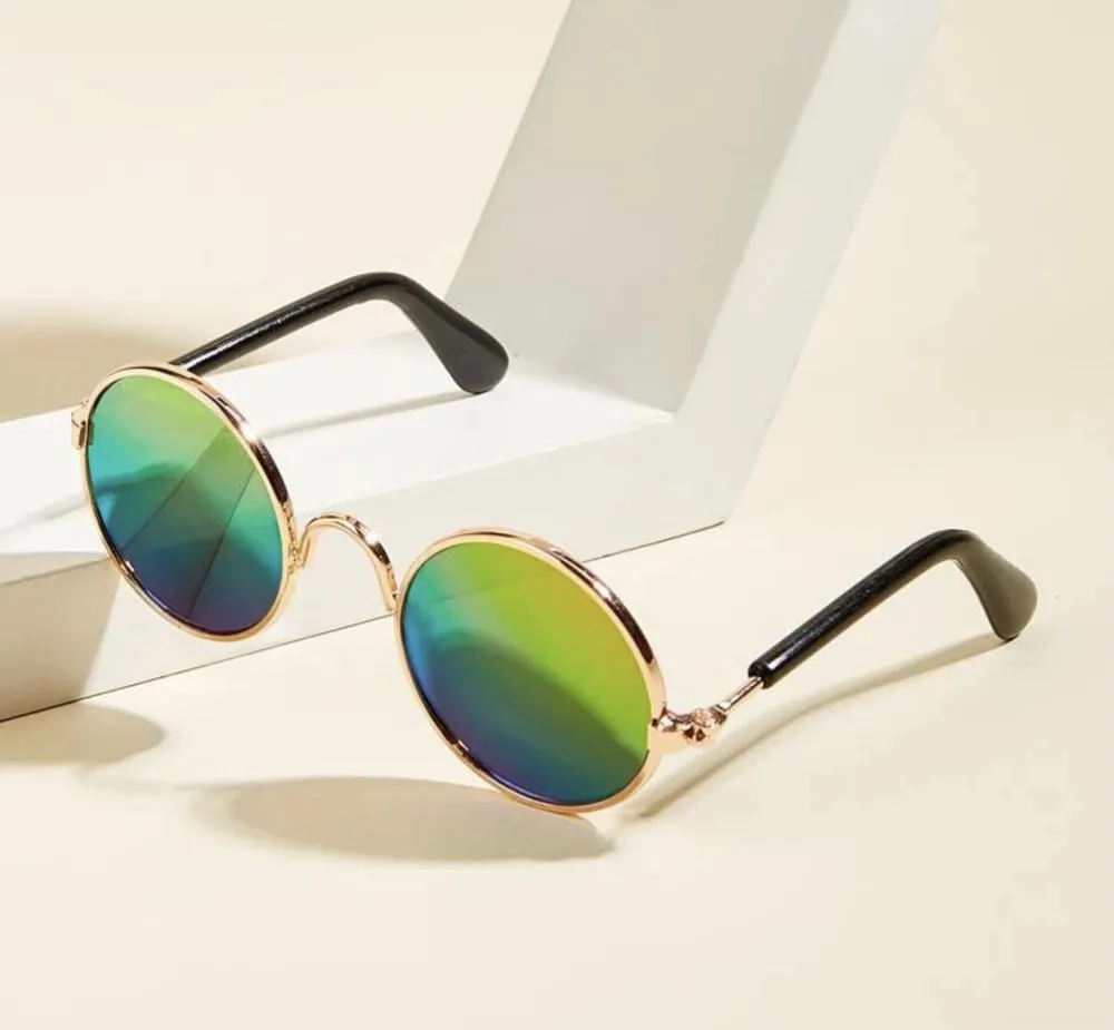 Kovové sluneční brýle pro psa černá