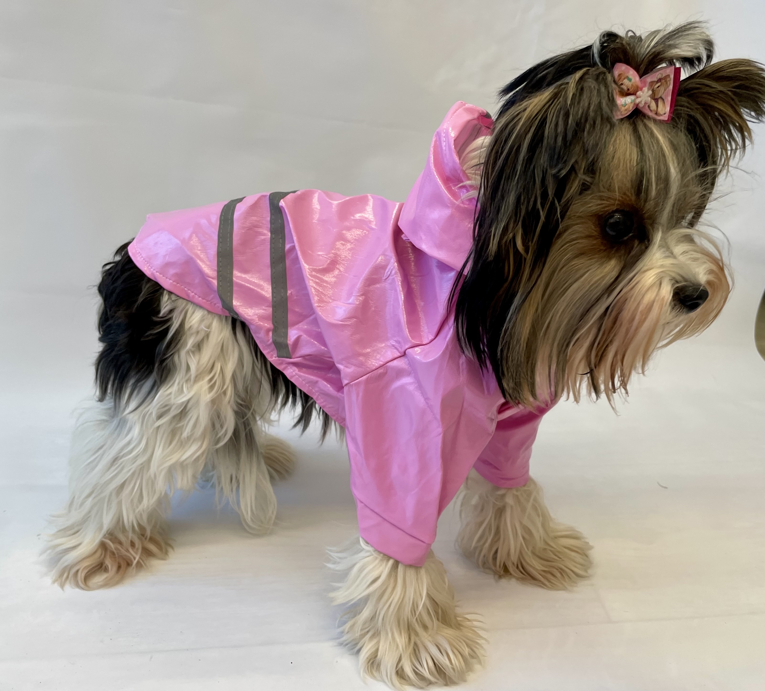 Růžová pláštěnka pro psa 27-33cm