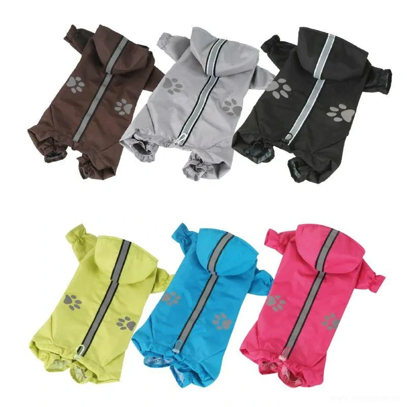 Reflexní kombinéza pro psa, pláštěnka 36-38cm limetková