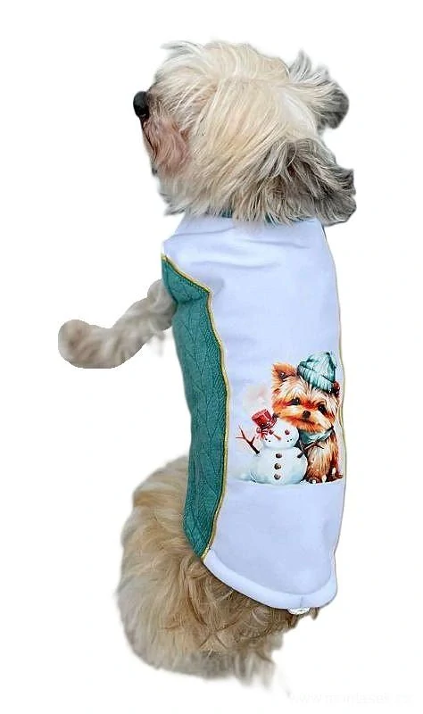 Zimní vesta pro psa jorkšír