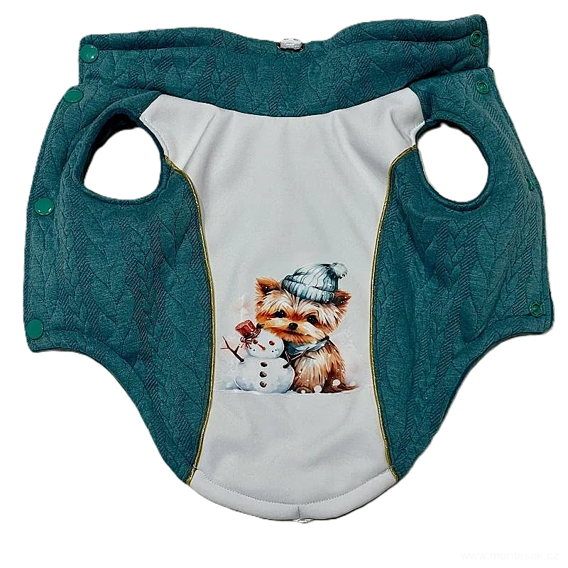 Zimní vesta pro psa jorkšír