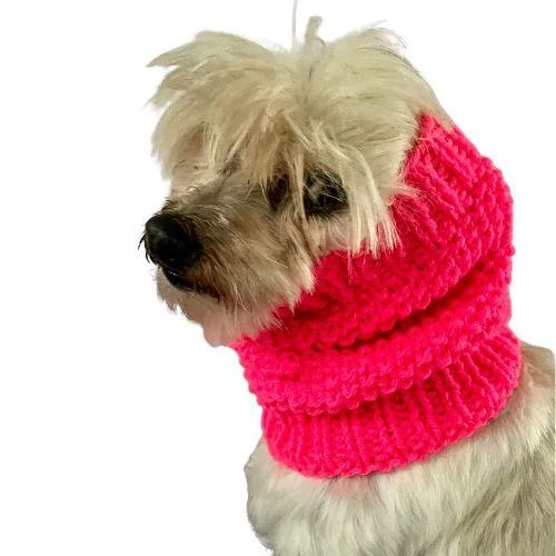 Nákrčník, čepice pro psa ručně pletený různé barvy