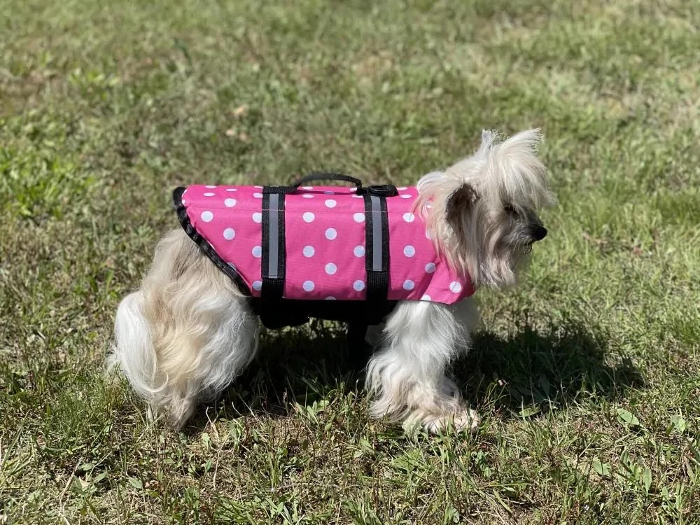 Plovací vesta pro psa růžová 