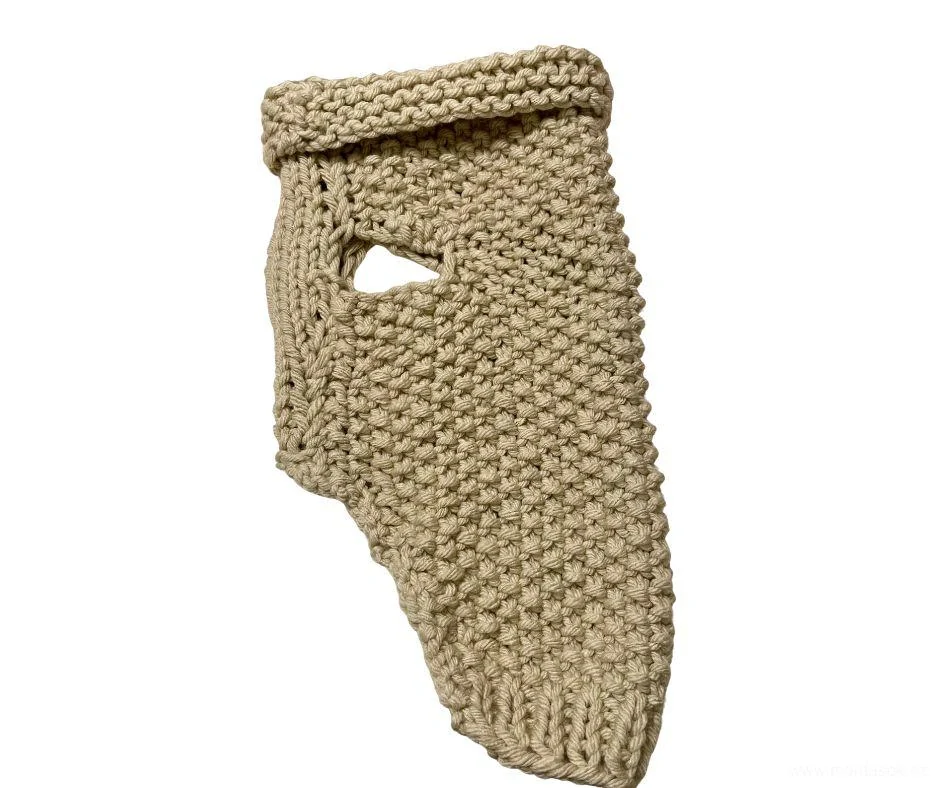 Ručně pletený zimní svetr pro psy 45-50cm