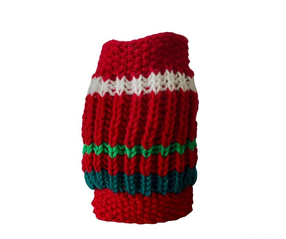 Pletený nákrčník pro psa, šála pro psa