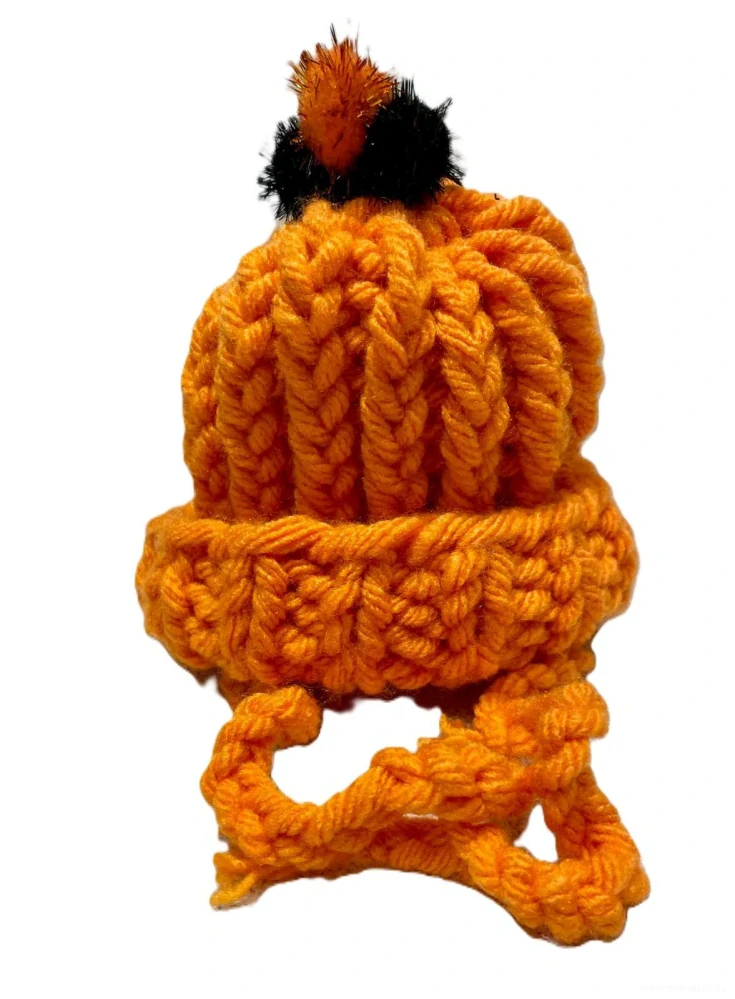 Oranžová čepice pro psy