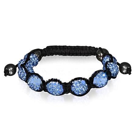 Náramek Shamballa modrý 95