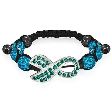Náramek Shamballa tyrkys 65
