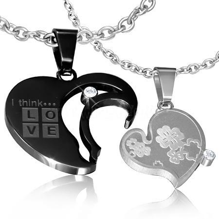 Přívěsky pro dva barevné srdce 72