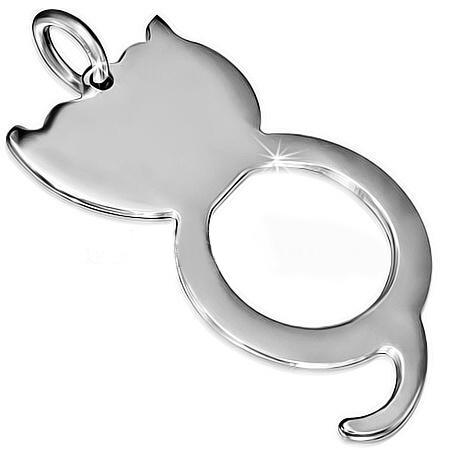 Přívěsek kočka ocel 19