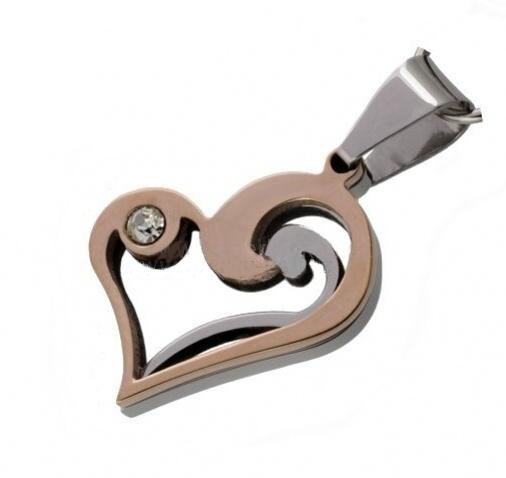 Přívěšek ocel srdce 458