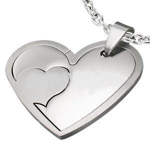 Přívěsek ocel srdce v srdci 481