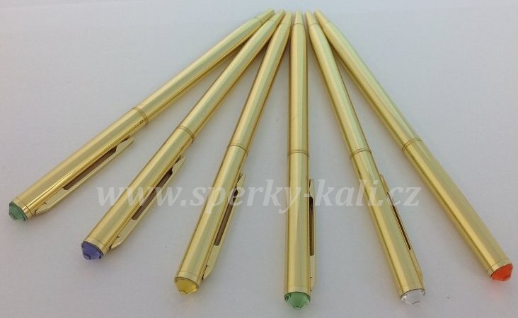 Propiska Swarovski elements barva zlatá 325