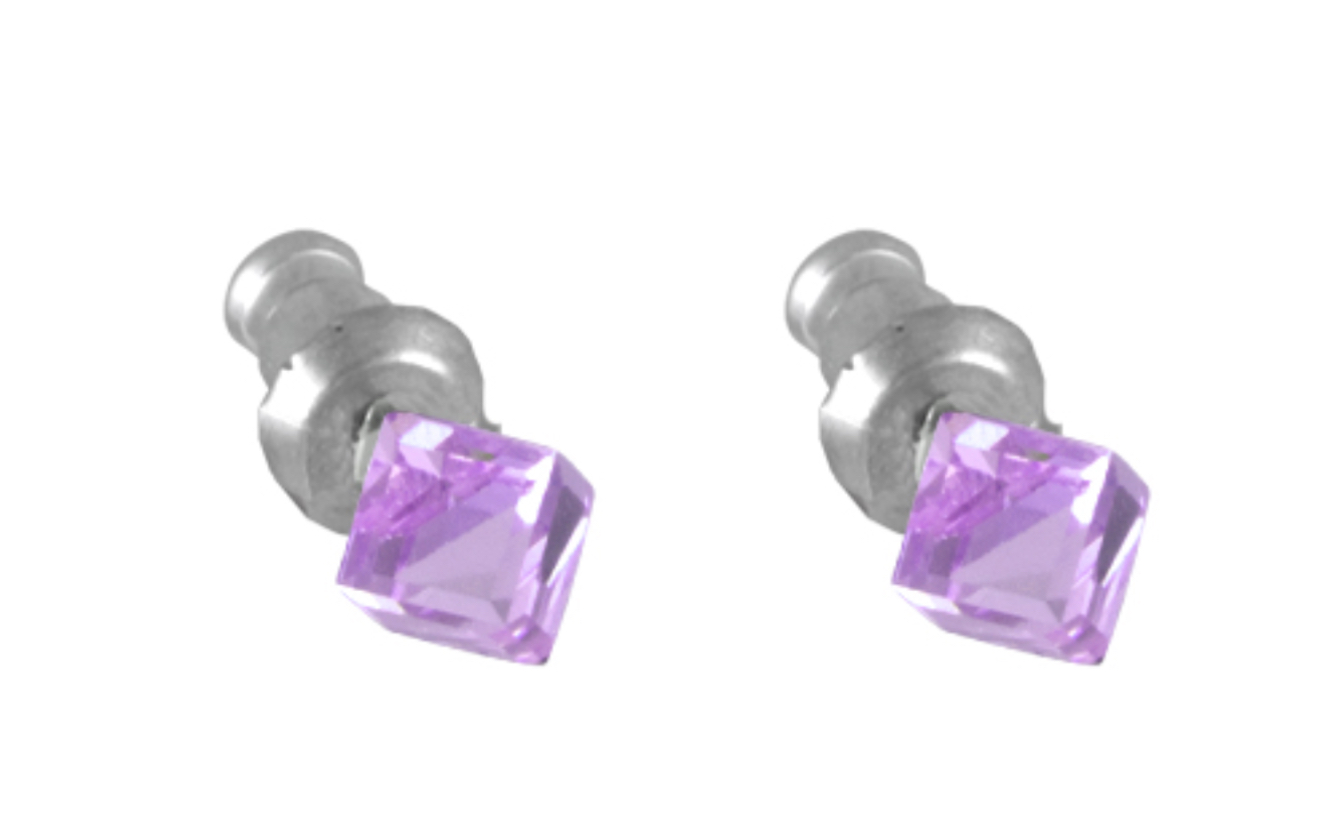 Náušnice Swarovski elements violet 29