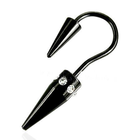 Piercing černý 20