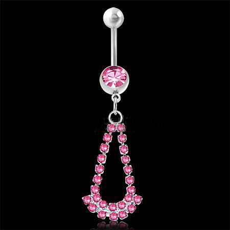 Piercing ocel růžový 10