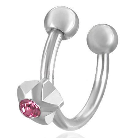 Piercing hvězdička se zirkonem 32