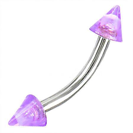 Piercing ocel fialový 71