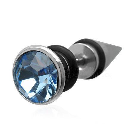 Piercing ocel modrý 85